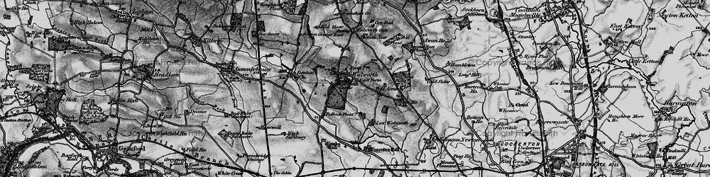 Old map of Walworth in 1897