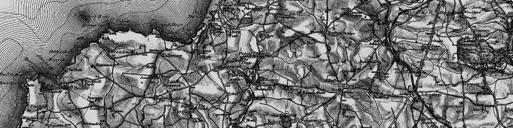 Old map of Walwyn's Castle in 1898