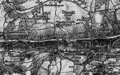 Old map of Wanborough in 1896