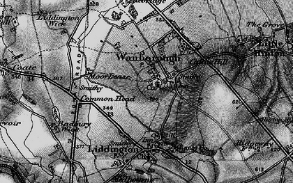 Old map of Wanborough in 1898