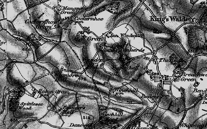 Old map of Wandon End in 1896