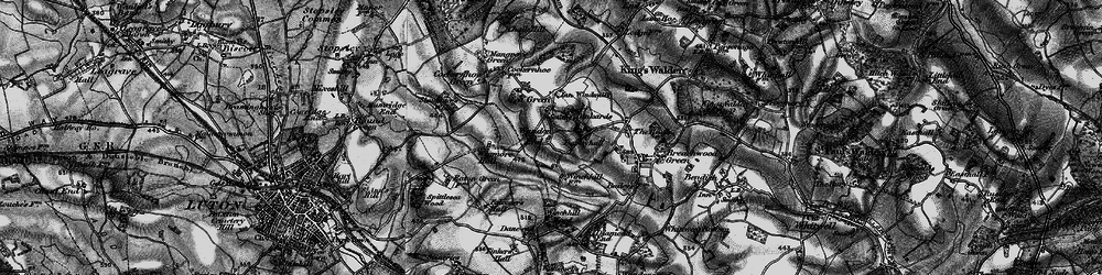 Old map of Wandon End in 1896