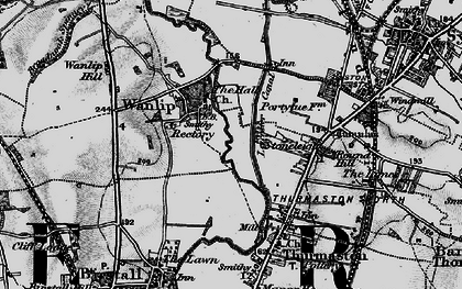 Old map of Wanlip in 1899