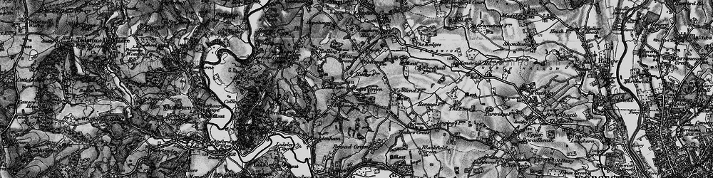 Old map of Wants Green in 1898