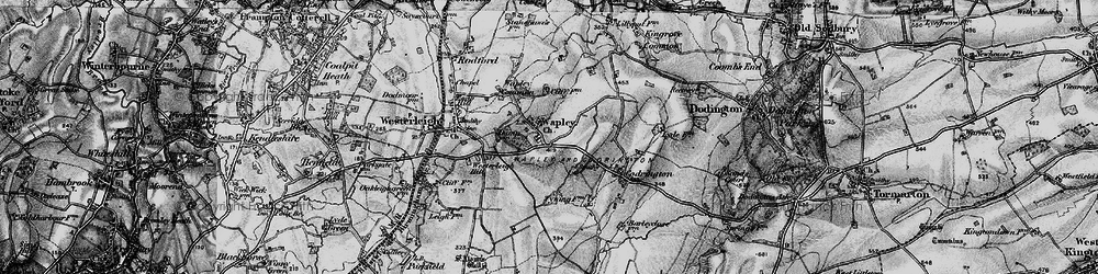 Old map of Wapley in 1898