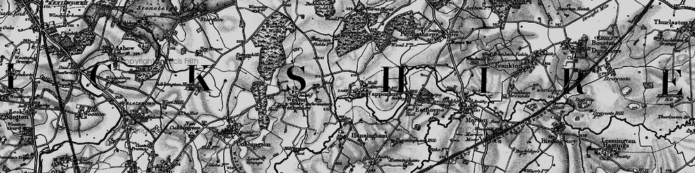Old map of Woodhouse, The (Hotel) in 1898