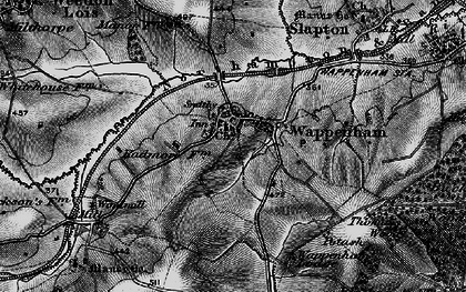 Old map of Wappenham in 1896
