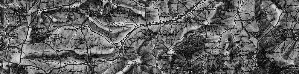 Old map of Wappenham in 1896