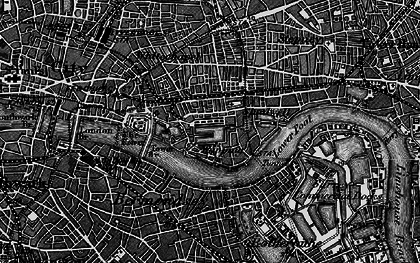 Old map of Wapping in 1896