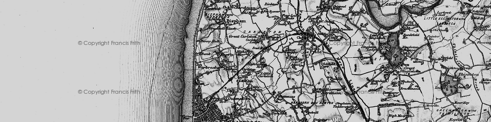 Old map of Warbreck in 1896
