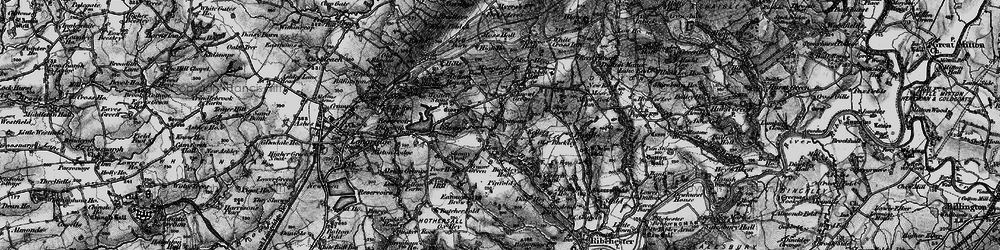 Old map of Written Stone in 1896