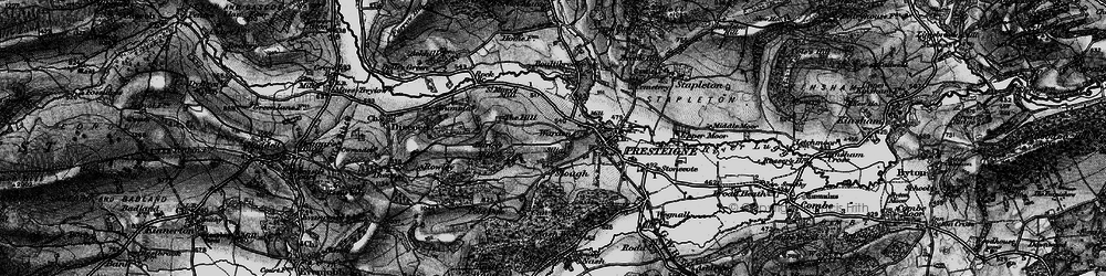 Old map of Warden in 1899
