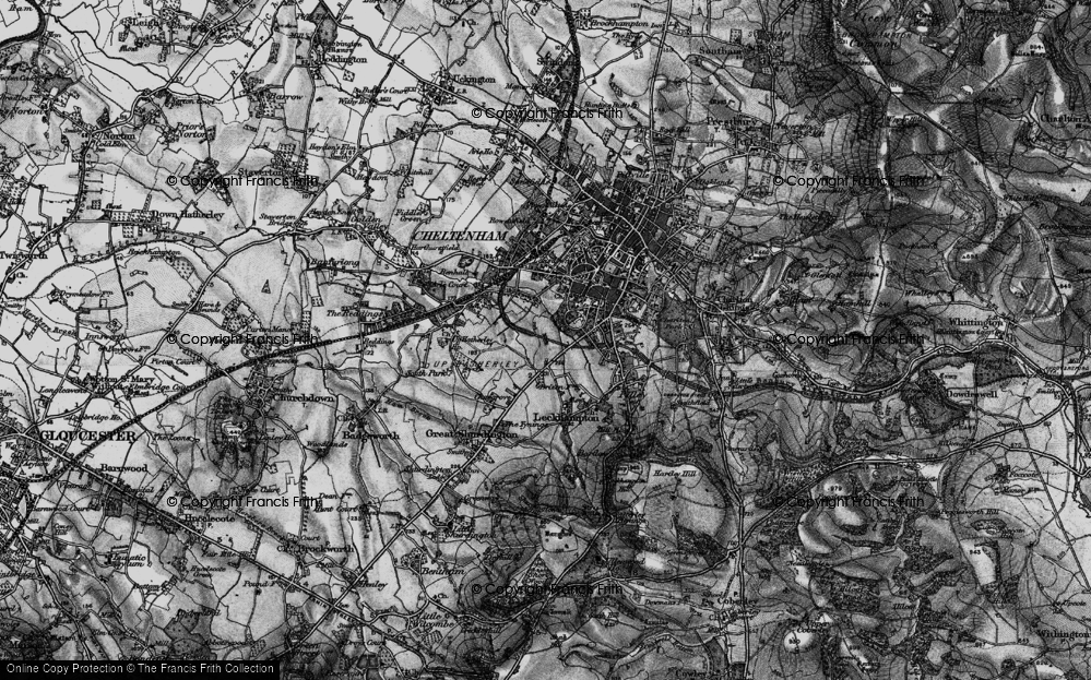 Old Map of Warden Hill, 1896 in 1896