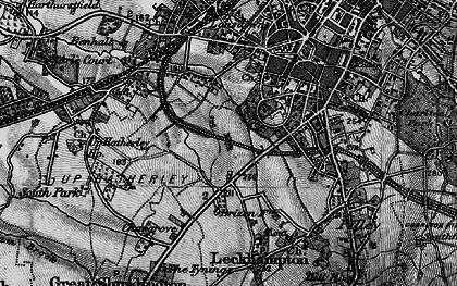Old map of Warden Hill in 1896