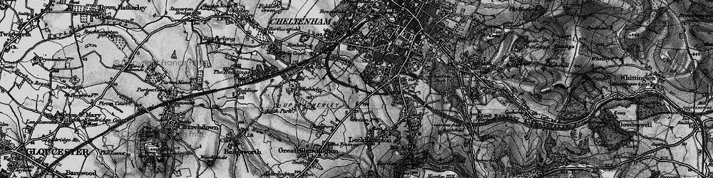 Old map of Warden Hill in 1896