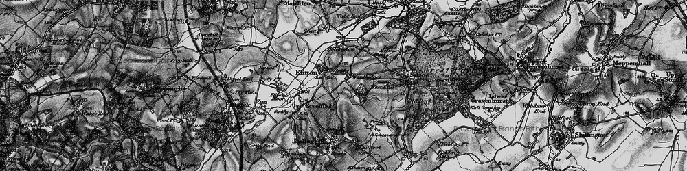 Old map of Wardhedges in 1896