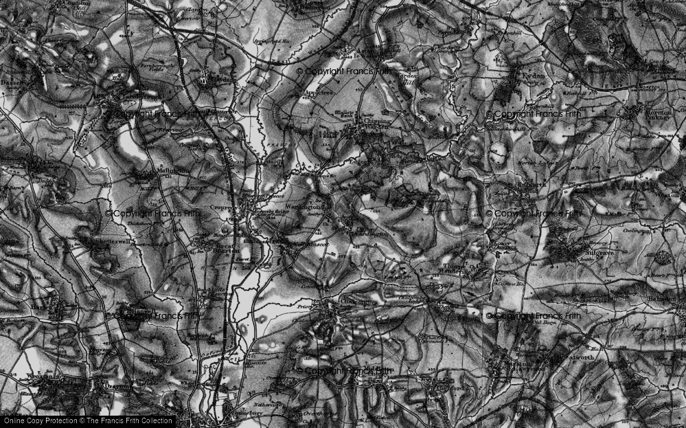 Old Map of Wardington, 1896 in 1896