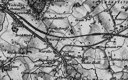 Old map of Barbridge Junction in 1897