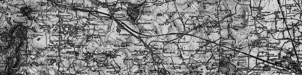 Old map of Wardle in 1897