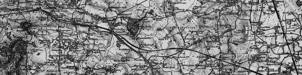 Old map of Wardle Bank in 1897