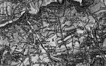 Old map of Wardley in 1895