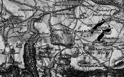 Old map of Wardlow in 1896