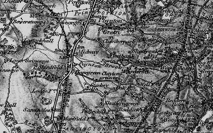 Old map of Wardsend in 1896