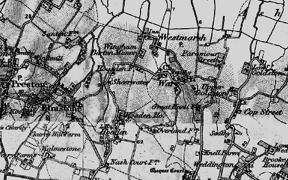 Old map of Ware in 1895