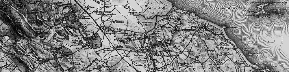 Old map of Waren Mill in 1897