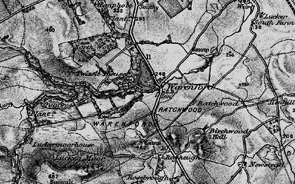 Old map of Brownridge Burn in 1897