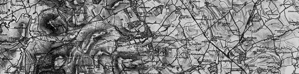 Old map of Warenford in 1897