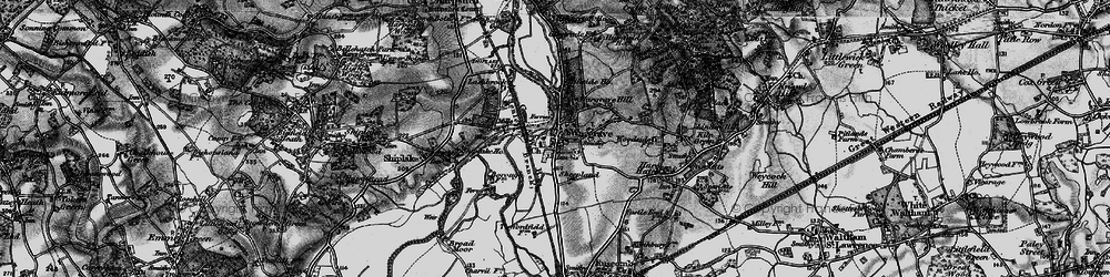 Old map of Wargrave in 1895