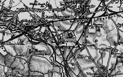 Old map of Wargrave in 1896