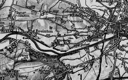 Old map of Warham in 1898