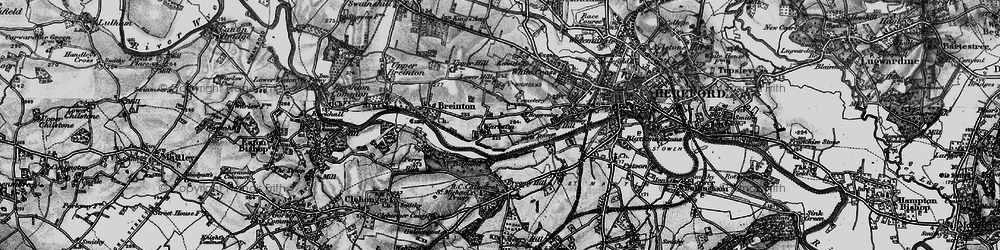 Old map of Warham in 1898