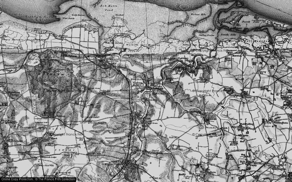 Old Map of Warham, 1899 in 1899