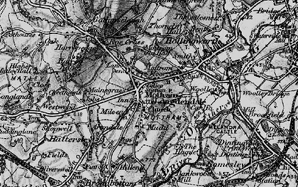 Old map of Warhill in 1896