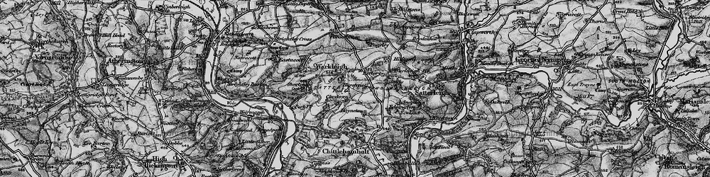 Old map of Warkleigh in 1898
