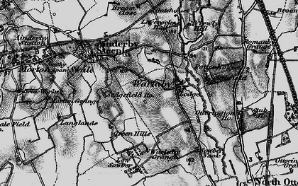 Old map of Warlaby in 1898
