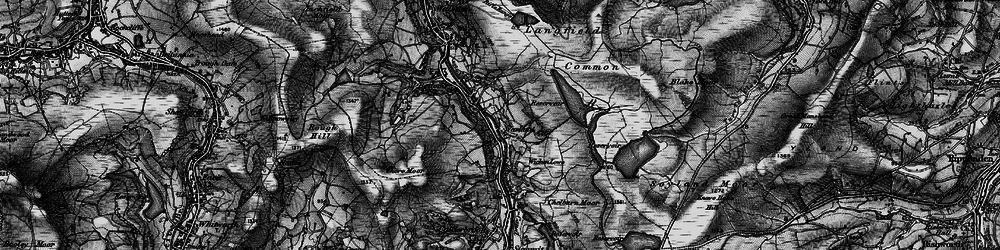 Old map of Allescholes in 1896