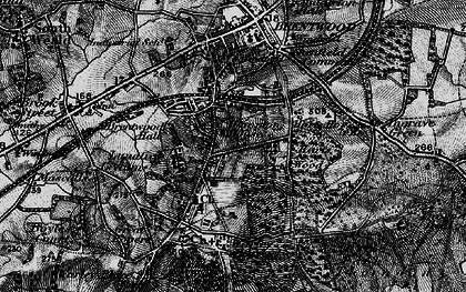Old map of Warley in 1896