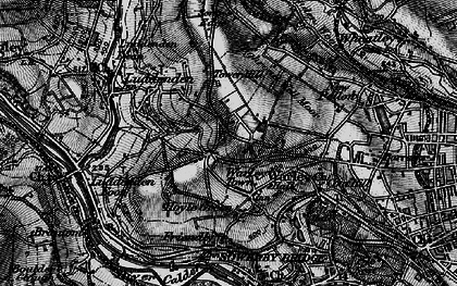 Old map of Warley Town in 1896