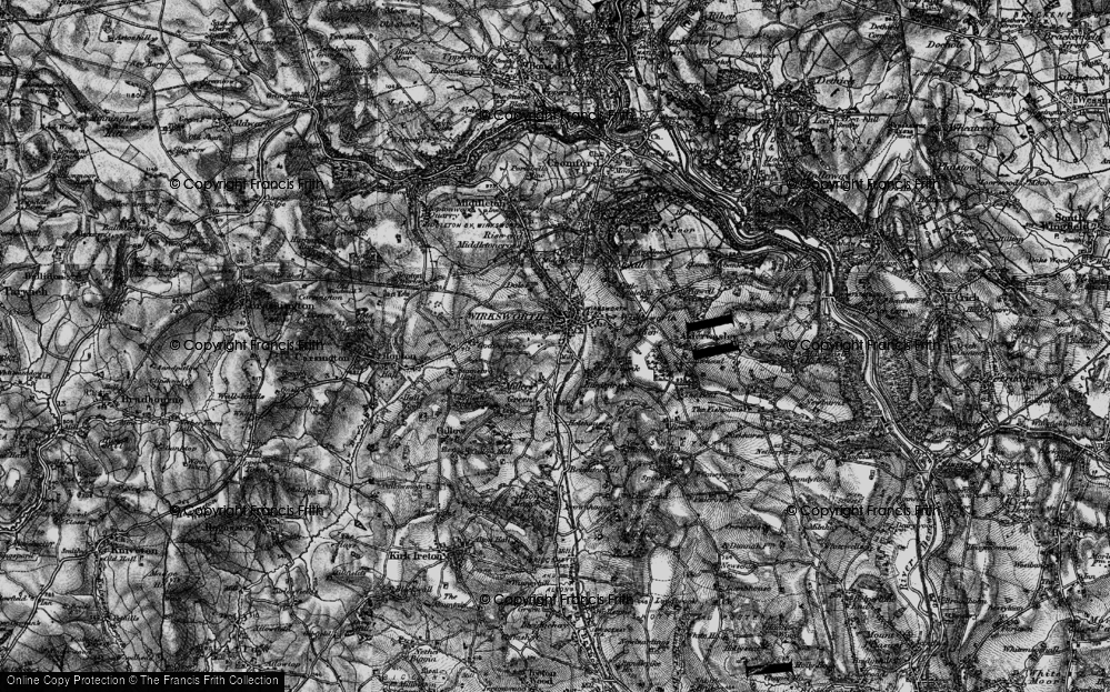 Old Map of Warmbrook, 1897 in 1897