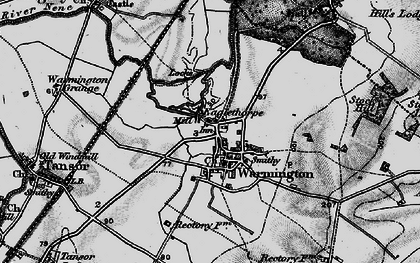 Old map of Warmington in 1898