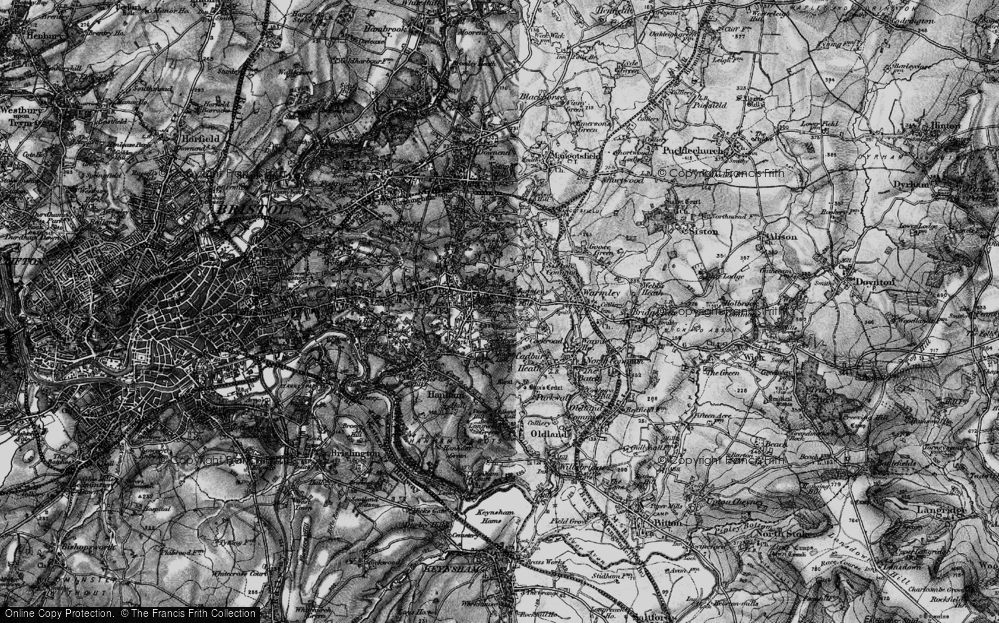 Old Map of Warmley Hill, 1898 in 1898