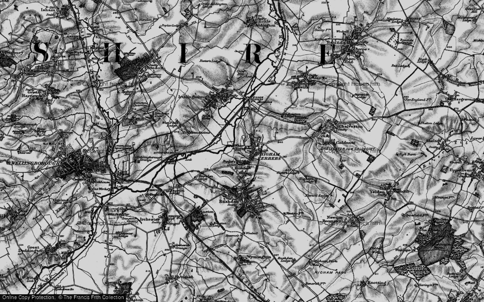 Old Map of Warmonds Hill, 1898 in 1898