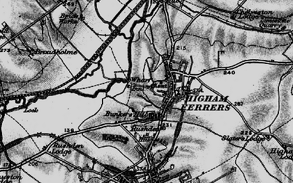 Old map of Warmonds Hill in 1898