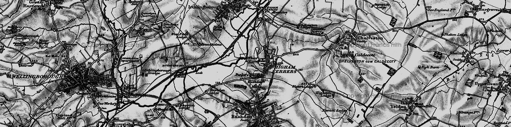 Old map of Warmonds Hill in 1898