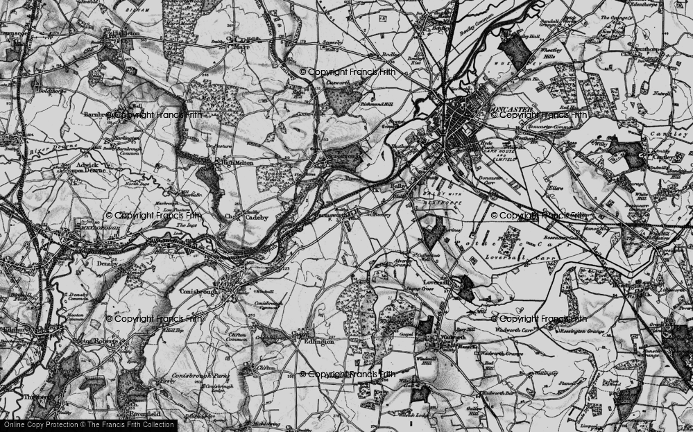 Old Map of Warmsworth, 1895 in 1895