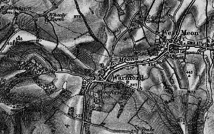 Old map of Wheely Down in 1895